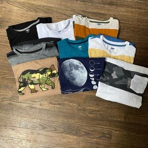 Lot of 9 Old Navy long sleeve t-shirt boys size 14/16